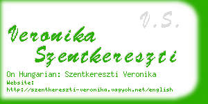 veronika szentkereszti business card